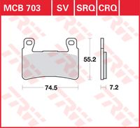 TRW Remblokken, en remschoenen voor de moto, MCB703CRQ Hyper carbon