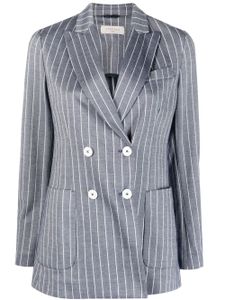 Circolo 1901 pinstripe-pattern double-breasted blazer - Bleu