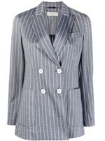 Circolo 1901 pinstripe-pattern double-breasted blazer - Bleu - thumbnail