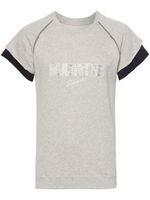 Martine Rose t-shirt à logo brodé - Gris