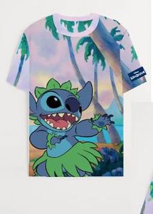 Lilo & Stitch All Over Print T-Shirt Size S