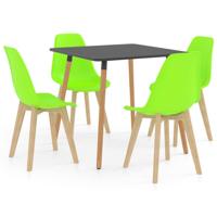 Vidaxl 5-delige Eethoek Groen