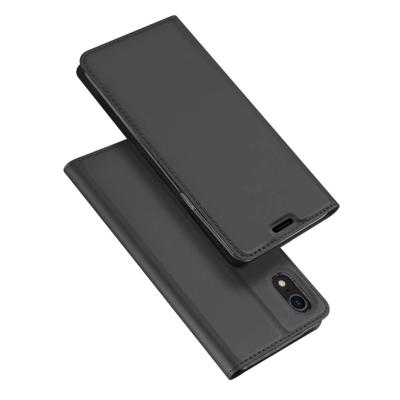 Dux Ducis pro serie slim wallet hoes iPhone XR grijs