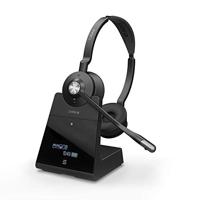 Jabra Engage 75 On-Ear Dect Stereo Headset - Skype for Business gecertificeerde draadloze hoofdtelefoon met ruisonderdrukking voor tafeltelefoons en softphones - zwart - EU-versie