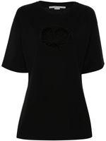 Stella McCartney t-shirt à découpes - Noir