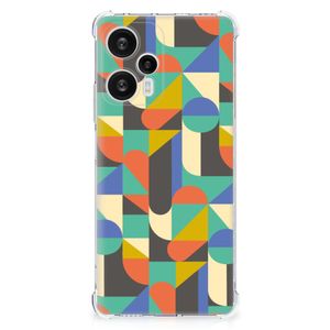 Xiaomi Poco F5 Doorzichtige Silicone Hoesje Funky Retro