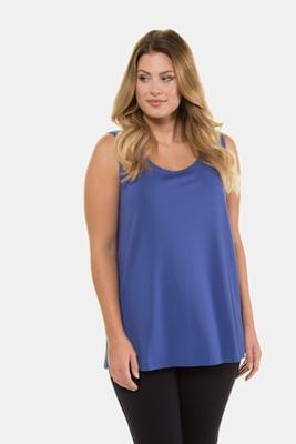 Ulla Popken Top, crêpekwaliteit, brede schouderbandjes - Grote Maten Ulla Popken Top, crêpekwaliteit, brede schouderbandjes - Grote Maten
