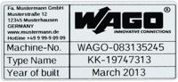 Wago 210-804 accessoire voor klemmenblokken Aansluitingsblok markers