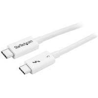 StarTech.com 50cm Thunderbolt 3 Kabel, 40Gbps, 100W PD, 4K/5K, Thunderbolt Gecertificeerd, Thunderbolt 4/USB 3.2/DisplayPort Compatibel, Wit