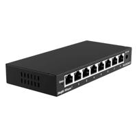 REYEE 8-poorts Gigabit Smart Switch, 8 Gigabit RJ45-poorten, desktopstalen behuizing