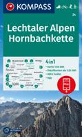 Wandelkaart 24 Lechtaler Alpen - Hornbachkette | Kompass