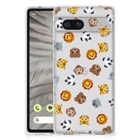 TPU bumper voor Google Pixel 7A Dieren Emojis - thumbnail