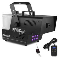 Beamz Rage 1800LED rookmachine met RGBA licht & draadloze afstandsbediening