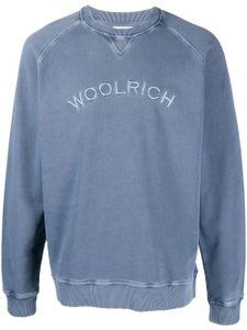 Woolrich sweat à logo brodé - Bleu