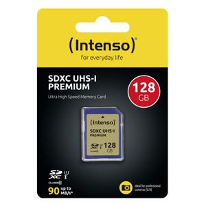 Intenso Premium SDXC-kaart 128 GB Class 10, UHS-I