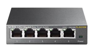 TP-Link TL-SG105E Managed L2 Gigabit Ethernet (10/100/1000) Zwart