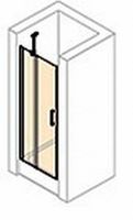 Huppe Classics 2 Nis Draaideur 100 X 190 Cm. Met Segment Matzilver-antiplaque Glas