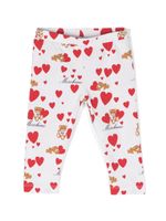 Moschino Kids legging à imprimé graphique - Blanc - thumbnail