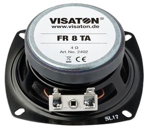 Visaton FR 8 TA - 4 Ohm 3.3 inch 8 cm Breedband-luidspreker 10 W 4 Ω