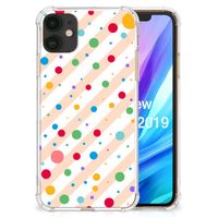 Apple iPhone 11 Doorzichtige Silicone Hoesje Dots