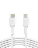 Belkin BoostCharge USB-C/USB-C-kabel, USB-C-snellaadkabel voor iPhone 15, Plus, Pro, Pro Max, Samsung Galaxy S24, Pixel, iPad Pro, Nintendo Switch en meer, USB Type-C-snellaadkabel, 2 m, wit