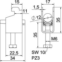 OBO Bettermann 1187202 Beugelklem 1 stuk(s) - thumbnail