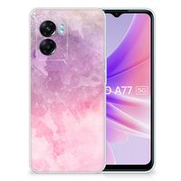 Hoesje maken OPPO A77 | A57 5G Pink Purple Paint