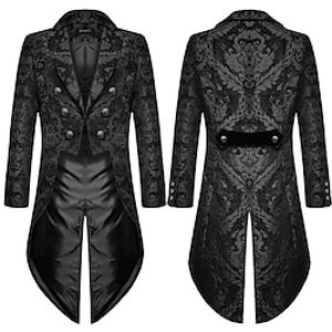 Retro vintage Middeleeuws Renaissance Steampunk Punk-gotiek Jas Jack Rok Overkleding Prins Edelman Voor heren Halloween Prestatie Feest / Uitgaan Maskerade Jas Lightinthebox