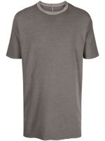 Boris Bidjan Saberi t-shirt One Piece à coutures apparentes - Gris