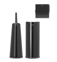 Brabantia ReNew Toiletaccessoires, set van 3, Matt black