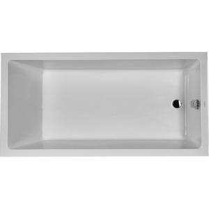 Duravit Starck 1 bad acryl rechthoekig met overloop met 1 rugsteun 180x90x46cm inbouw wit 700050000000000