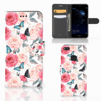 Huawei P10 Lite Hoesje Butterfly Roses