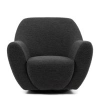 Rivièra Maison Draaibare Fauteuil 'The Jill' Bouclé, kleur Zwart
