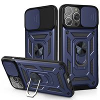 Xiaomi 12T hoesje - Backcover - Rugged Armor - Camerabescherming - Extra valbescherming - TPU - Blauw