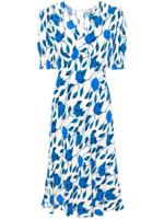 DVF Diane von Furstenberg Jemma midi-jurk van crêpe - Wit