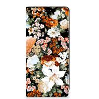 Smart Cover voor Xiaomi Redmi Note 11/11S Dark Flowers - thumbnail