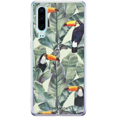 Huawei P30 siliconen hoesje - Toucan Jungle Huawei P30 siliconen hoesje - Toucan Jungle