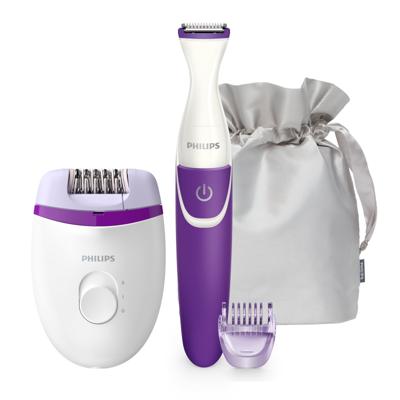 Philips Satinelle Essential Compacte epilator met snoer inclusief bikinitrimmer Philips Satinelle Essential Compacte epilator met snoer inclusief bikinitrimmer