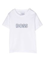 BOSS Kidswear t-shirt en coton à logo imprimé - Blanc