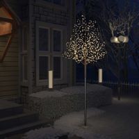 VidaXL Kerstboom 600 LED&apos;s warmwit licht kersenbloesem 300 cm - thumbnail