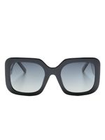 Marc Jacobs Eyewear lunettes de soleil carrées à plaque logo - Noir