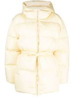 Palm Angels side-stripe puffer jacket - Jaune