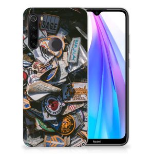 Xiaomi Redmi Note 8T Siliconen Hoesje met foto Badges