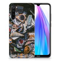 Xiaomi Redmi Note 8T Siliconen Hoesje met foto Badges - thumbnail