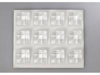 TOOLCRAFT 2205C12-C Apparaatvoet Zelfklevend, Vierkant Transparant (Ø x h) 20.5 mm x 7.5 mm 12 stuk(s)