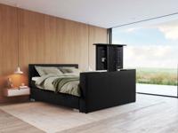 Beddenleeuw TV-Lift in Voetbord - 180x83 - Skai Zwart
