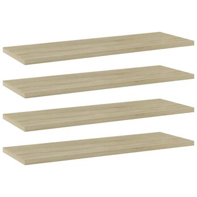 vidaXL Wandschappen 4 st 60x20x1,5 cm spaanplaat sonoma eikenkleurig