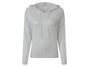 esmara Dames geribbelde pullover (M (40/42), Grijs)