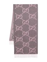 Gucci GG jacquard cashmere scarf - Rose