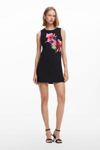 Bloemenprint jurk - BLACK - L